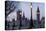 England, London, Victoria Embankment, Houses of Parliament and Big Ben-Walter Bibikow-Premier Image Canvas