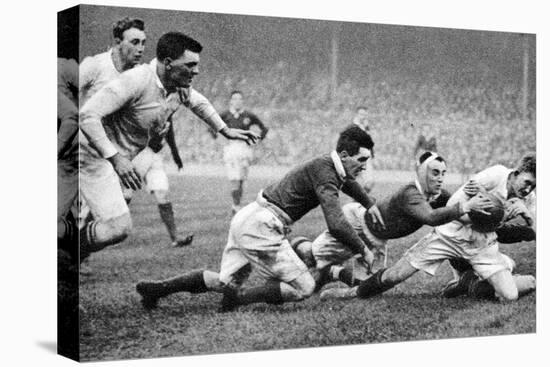 England Scoring a Try Against Scotland, Twickenham, London, 1926-1927-null-Premier Image Canvas