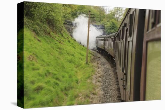 England, West Yorkshire. Keighley and Worth Valley Railway, steam trains, 5-miles up Worth Valley t-Emily Wilson-Premier Image Canvas