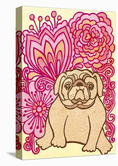 English Bulldog-My Zoetrope-Stretched Canvas