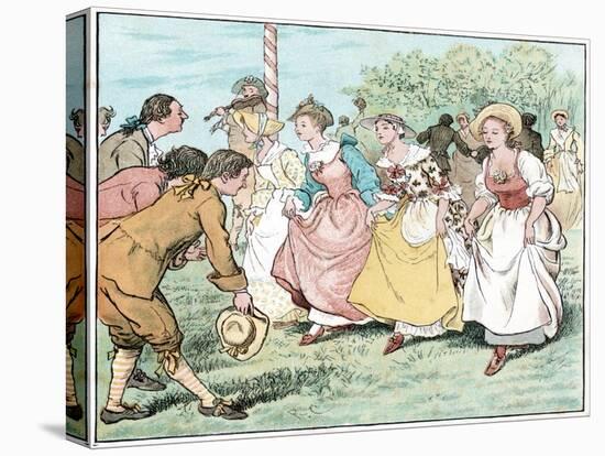 English folk dancing --Randolph Caldecott-Premier Image Canvas