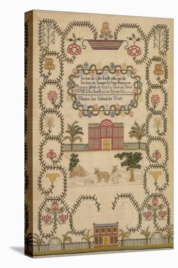 English Sampler by Elizabeth Jane Richards, c.1800-null-Premier Image Canvas