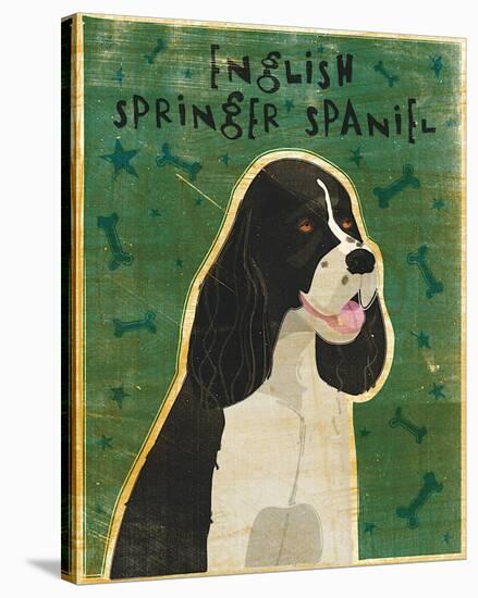 English Springer Spaniel (black and white)-John Golden-Stretched Canvas