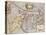 Engraved, Hand Colored Map of Holland, 1595-Gerardus Mercator-Premier Image Canvas