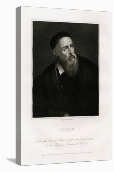 Engraved Portrait after a Self-Portrait-Titian (Tiziano Vecelli)-Premier Image Canvas