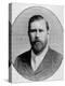 Engraved Portrait of "Dracula" Author Bram Stoker-null-Premier Image Canvas