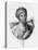 Engraved Portrait of Sappho, Greek Lyric Poet-null-Premier Image Canvas