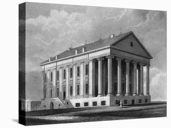 Engraving "Capitol, Richmond, Virginia"-null-Premier Image Canvas
