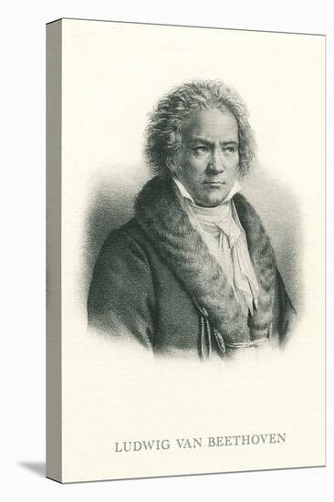 Engraving of Beethoven-null-Stretched Canvas