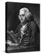 Engraving of Benjamin Franklin, American Philosopher, Author and Scientist-null-Premier Image Canvas