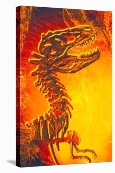Enhanced Image of a Tyrannosaurus Rex Skeleton-Mehau Kulyk-Premier Image Canvas