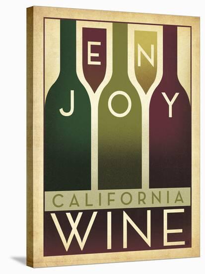 Enjoy California Wine-Anderson Design Group-Stretched Canvas