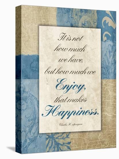 Enjoy Happiness-Jace Grey-Stretched Canvas