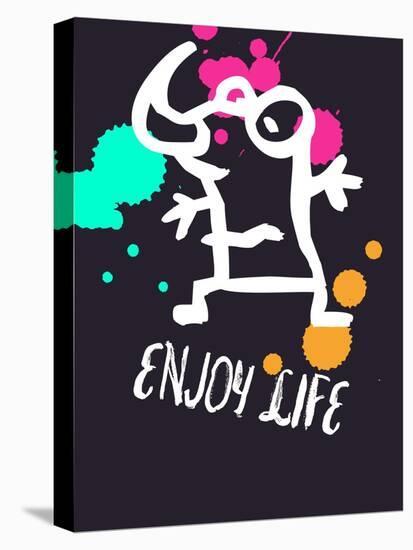 Enjoy Life 2-Lina Lu-Stretched Canvas
