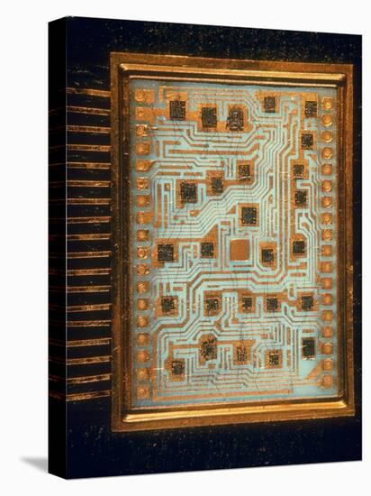 Enlargement of IBM Computer Switching Unit Containing 26 Circuitry Chips-Henry Groskinsky-Premier Image Canvas
