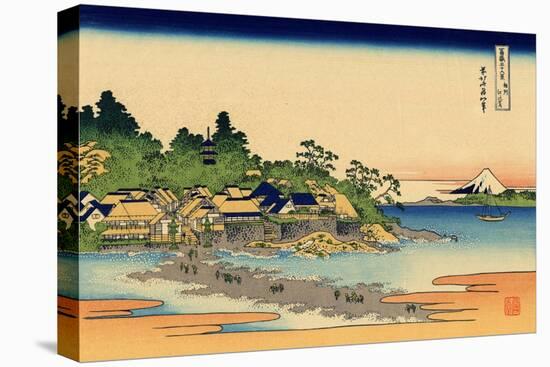Enoshima in the Sagami Province, c.1830-Katsushika Hokusai-Premier Image Canvas