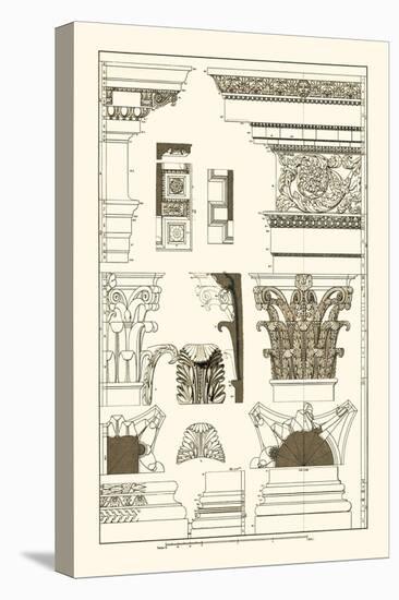 Entablatures, Capitals and Bases-J. Buhlmann-Stretched Canvas