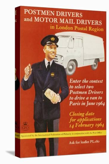 Enter the Contest to Select Two Postmen Drivers to Drive a Van to Paris in June 1964-null-Stretched Canvas