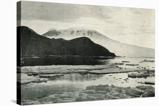 'Entering McMurdo Sound - Cape Bird and Mount Erebus', c1910?1913, (1913)-Herbert Ponting-Stretched Canvas