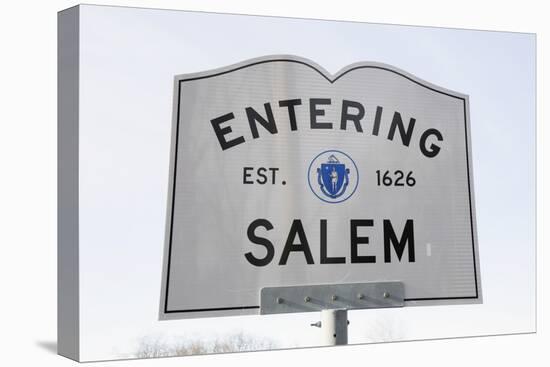 Entering Salem Road Sign, Massachusetts, Usa, 03.16.2014-Joseph Sohm-Premier Image Canvas