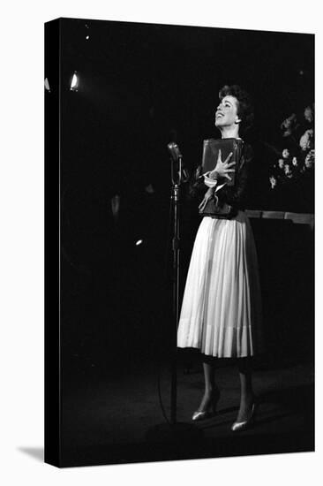 Entertainer Carol Burnett Singing a Comic Song About John Foster Dulles Who She Introduced, 1957-Yale Joel-Premier Image Canvas