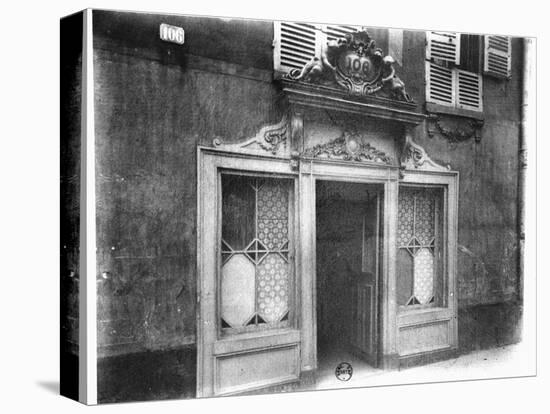 Entrance of a Brothel in Paris, 106 Rue De Suffren, circa 1900-Eugene Atget-Premier Image Canvas