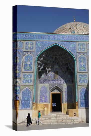 Entrance of Sheikh Lotfollah Mosque, UNESCO World Heritage Site, Isfahan, Iran, Middle East-James Strachan-Premier Image Canvas