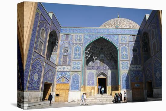 Entrance of Sheikh Lotfollah Mosque, UNESCO World Heritage Site, Isfahan, Iran, Middle East-James Strachan-Premier Image Canvas
