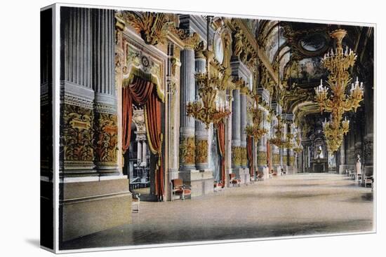 Entrance of the Palais Garnier, Paris, C1900-null-Premier Image Canvas
