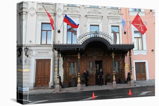 Entrance of the Taleon Imperial Hotel, St Petersburg, Russia, 2011-Sheldon Marshall-Premier Image Canvas