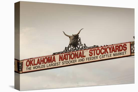 Entrance, Oklahoma National Stockyards, Oklahoma City, Oklahoma, USA-Walter Bibikow-Premier Image Canvas