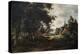 Entrance to a Village-Meindert Hobbema-Stretched Canvas