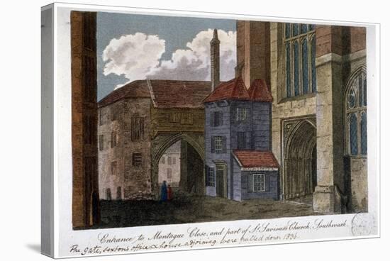 Entrance to Montague Close and Part of Southwark Cathedral, London, C1830-null-Premier Image Canvas