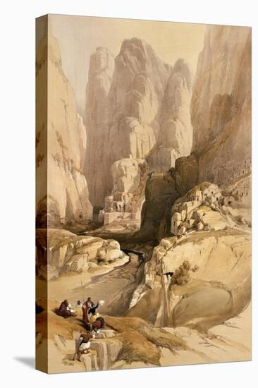 Entrance to Petra, March 10th 1839, Plate 98 from Volume III of "The Holy Land"-David Roberts-Premier Image Canvas