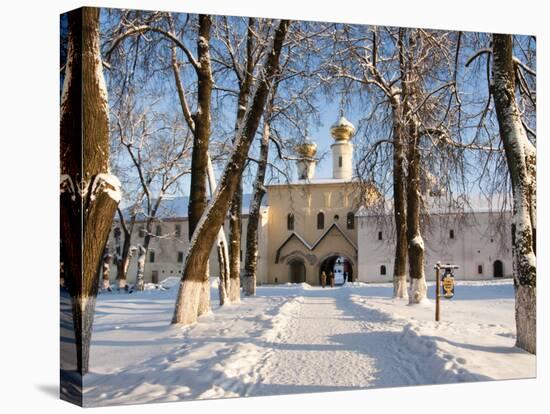 Entrance to the Bogorodichno-Uspenskij Monastery, Tikhvin, Leningrad Region, Russia-Nadia Isakova-Premier Image Canvas