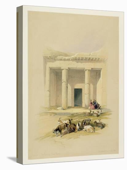 Entrance to the Caves of Bani Hasan, from "Egypt and Nubia", Vol.1-David Roberts-Premier Image Canvas