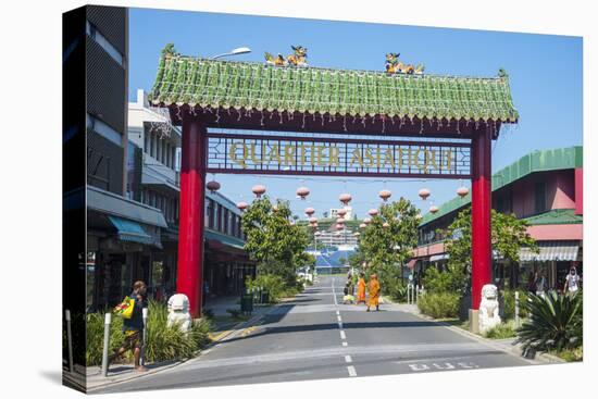 Entrance to the Chinese Quarter, Noumea, New Caledonia, Pacific-Michael Runkel-Premier Image Canvas