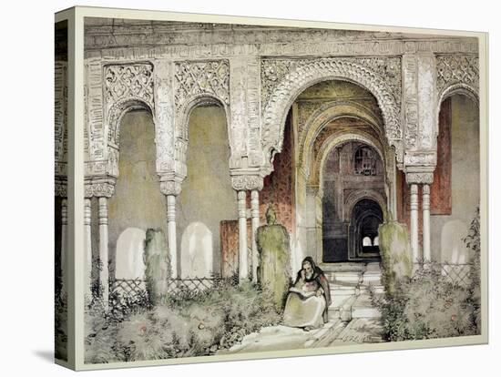 Entrance to the Hall of the Two Sisters, from "Sketches and Drawings of the Alhambra," 1835-John Frederick Lewis-Premier Image Canvas