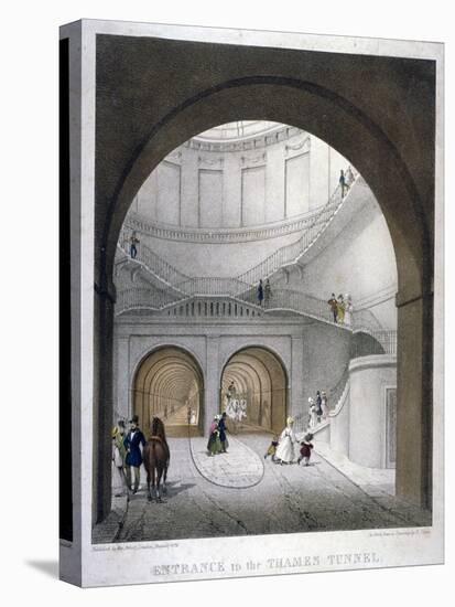 Entrance to the Thames Tunnel at Wapping, London, 1836-B Dixie-Premier Image Canvas