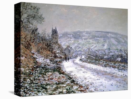 Entrance to the Village of Vetheuil in Winter, 1880-Claude Monet-Premier Image Canvas
