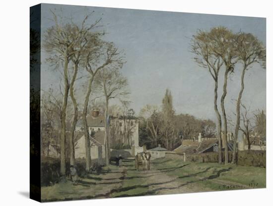 Entrée du village de Voisins-Camille Pissarro-Premier Image Canvas