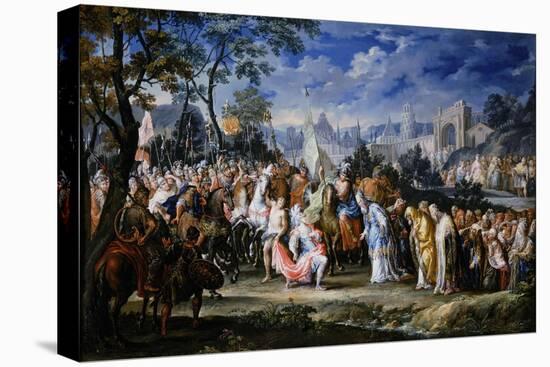 Entry of Alexander the Great into Babylon, 331 Bc, (18th Centur)-Johann Georg Platzer-Premier Image Canvas