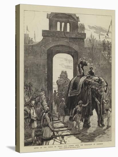 Entry of the Prince of Wales into Jummoo with the Maharajah of Cashmere-Joseph Nash-Premier Image Canvas