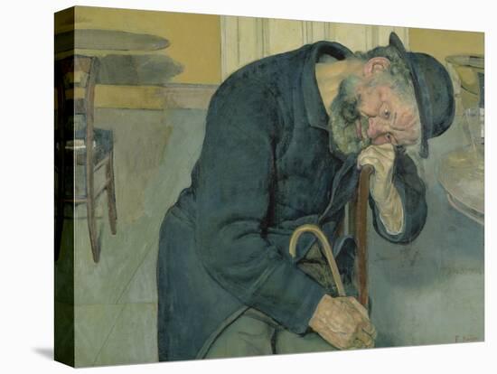 Enttaeuschte Seele, 1891. (Alter Mann)-Ferdinand Hodler-Premier Image Canvas