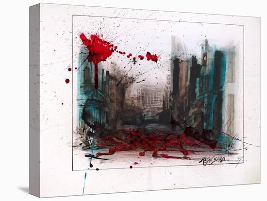 ENVIRONMENT 06 (drawing)-Ralph Steadman-Premier Image Canvas