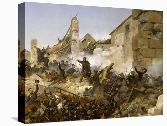 Episode de la conquête de l'Algérie en 1837, second siège de Constantine pa-Horace Vernet-Premier Image Canvas