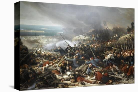 Episode du siège de Sébastopol pendant la guerre de Crimée en 1855, gorge de Malakoff-Adolphe Yvon-Premier Image Canvas