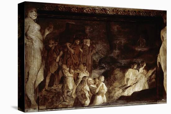 Episode of Jason's Life: the Fake Funerals of Jason (Fresco, 1583-1584)-Annibale Carracci-Premier Image Canvas