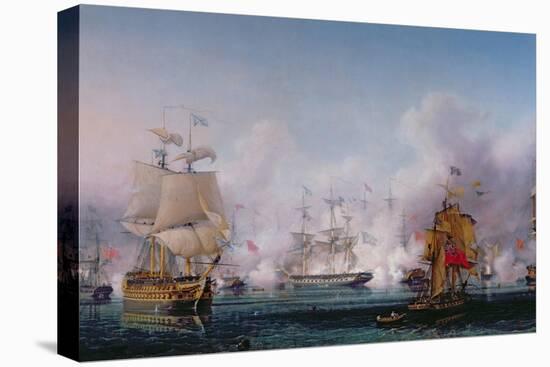 Episode of the Battle of Navarino, 20th October 1827, C.1853-Ambroise-Louis Garneray-Premier Image Canvas