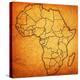 Equatorial Guinea on Actual Map of Africa-michal812-Stretched Canvas